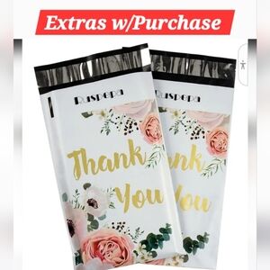 NWT -20ct. 6x9 Polymailers, Bonus Random Thank You Cards And Stickers